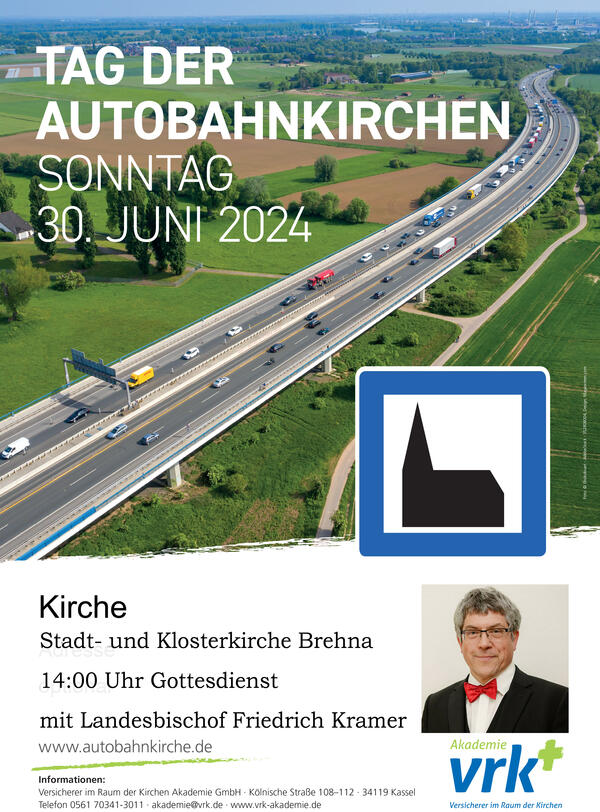 Bild vergrößern: Tag der Autobahnkirchen - Veranstaltungsplakat 2024
