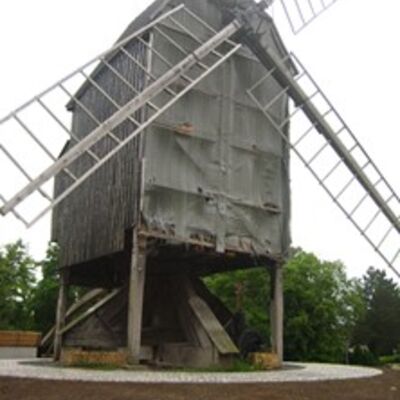 Pflasterarbeiten an der Bockwundmühle