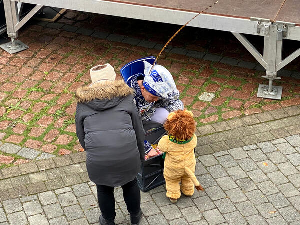 Kleine Löwen wurden auch gesichtet und gefüttert.