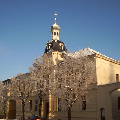 Bild vergrößern: Impression vom Neuen Rathaus Brehna, Winter 2002